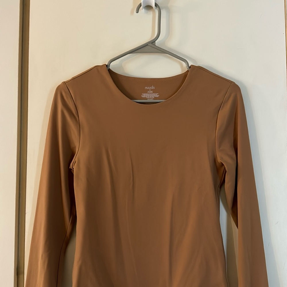 NUUDS Bodysuit Crewneck, Cinnamon Color